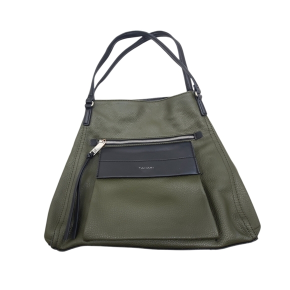 Tahari pebble leather hobo bag - Picture 1 of 12